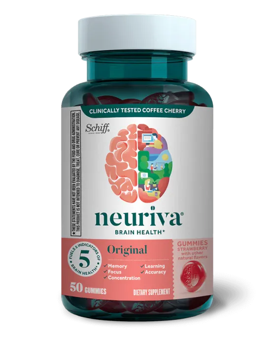 Neuriva Brain Health Strawberry Original Gummies