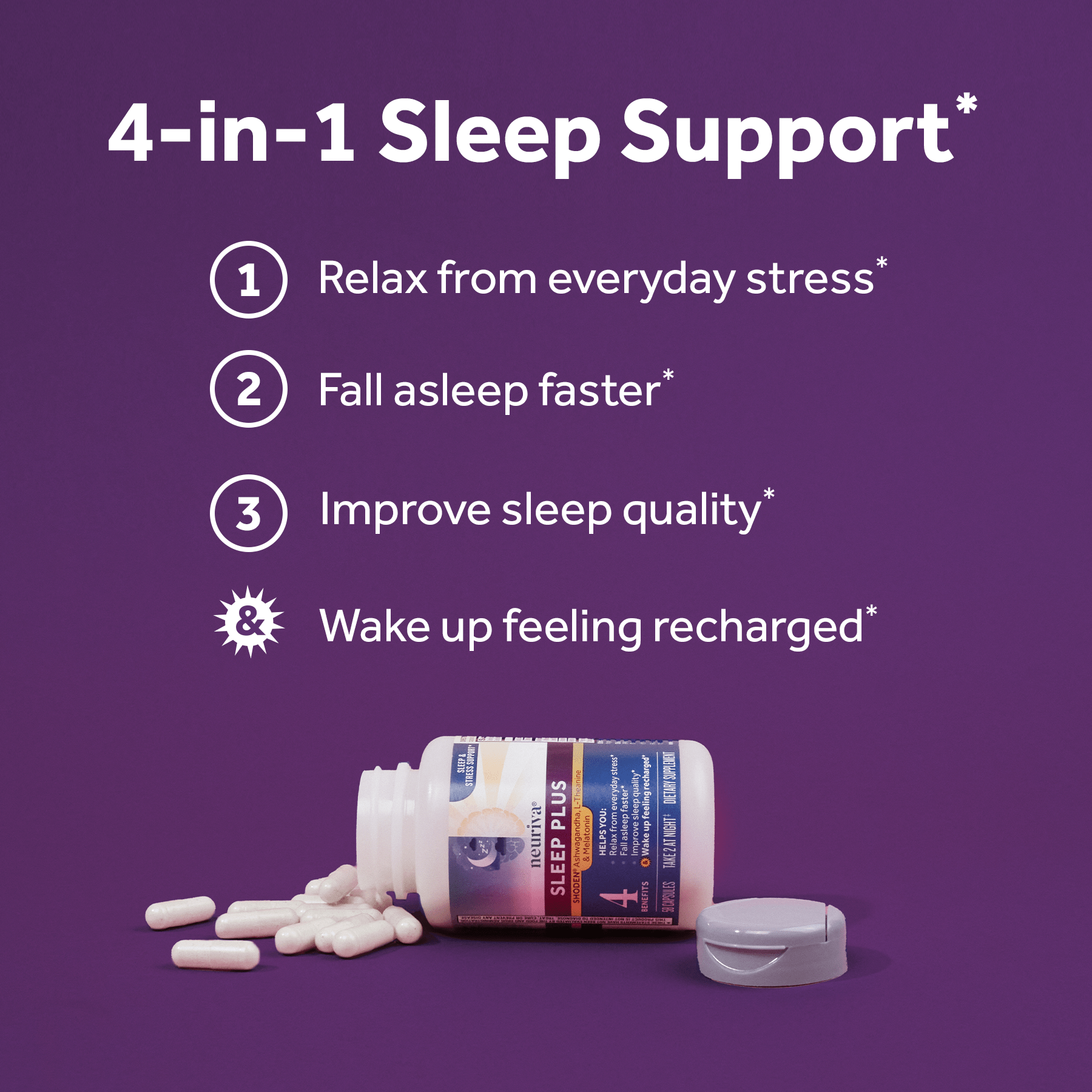 Neuriva Sleep Plus Offers 4in1 sleep support
