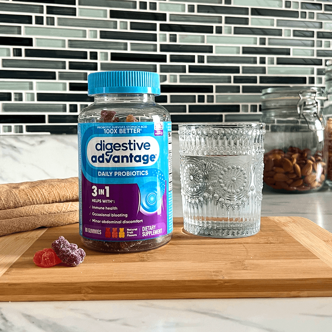 Digestive Advantage Probiotic 80 Gummies in a bottle