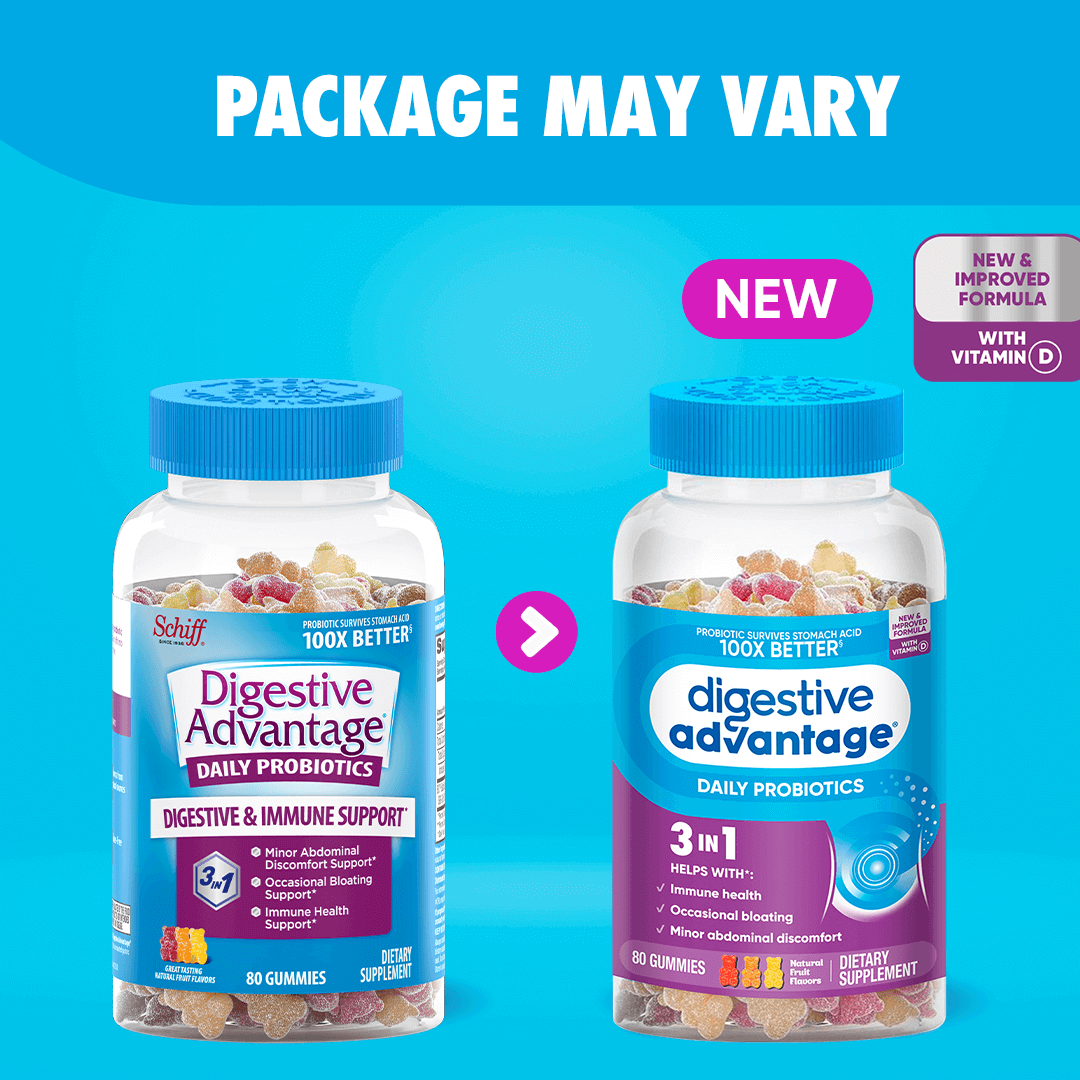 Digestive Advantage Probiotic 80 Gummies new pack