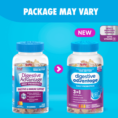 Digestive Advantage Probiotic 80 Gummies new pack