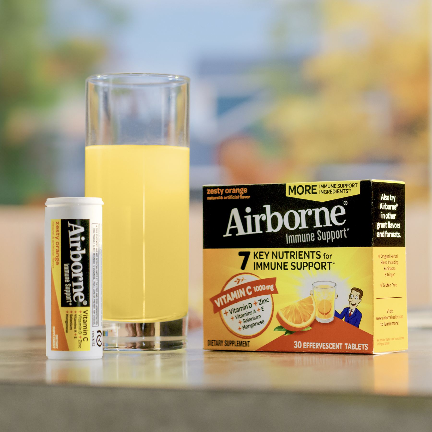 Airborne Effervescent Tablets – Zesty Orange