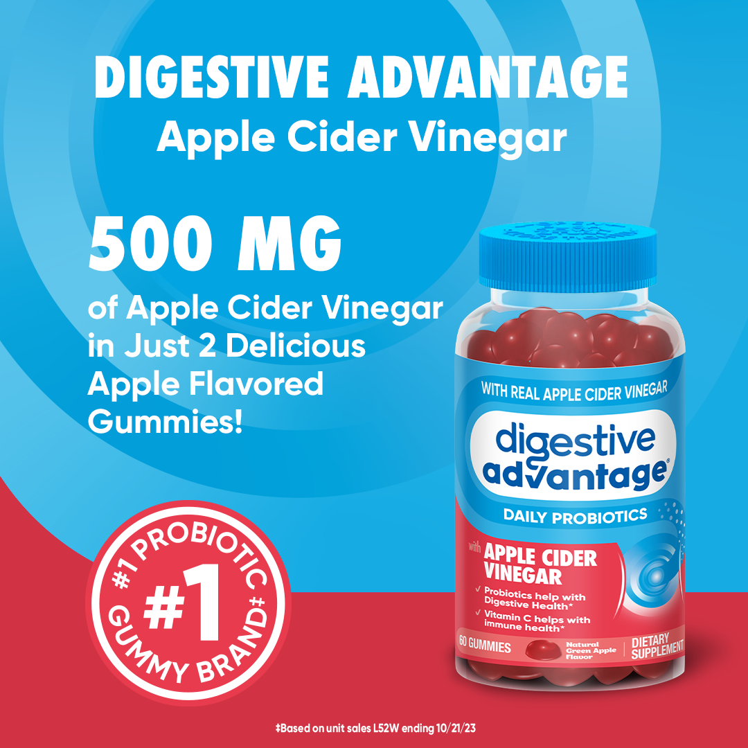 DIGESTIVE ADVANTAGE® Daily Probiotics with Apple Cider Vinegar