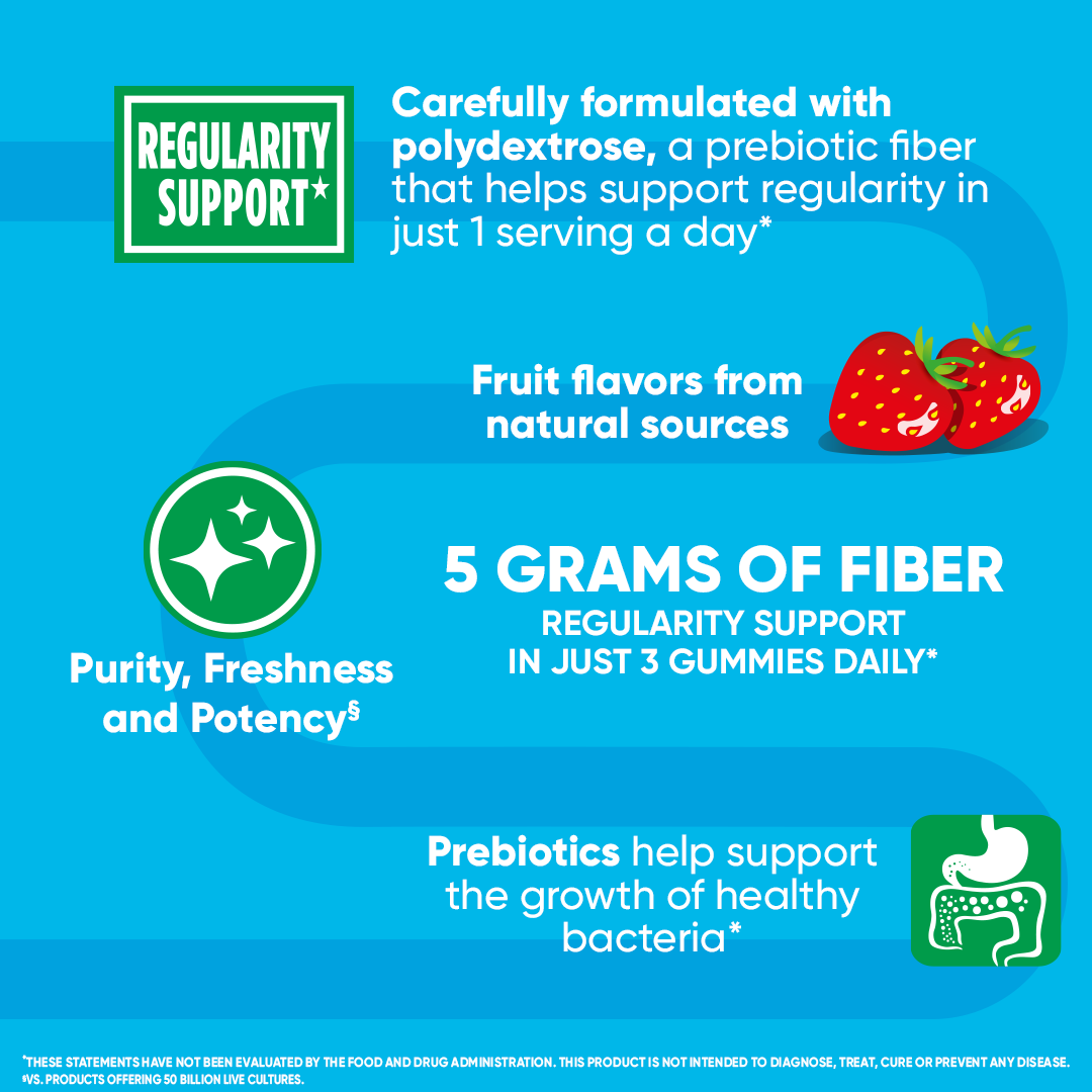 DIGESTIVE ADVANTAGE® Daily Probiotics with Fiber - Gummies