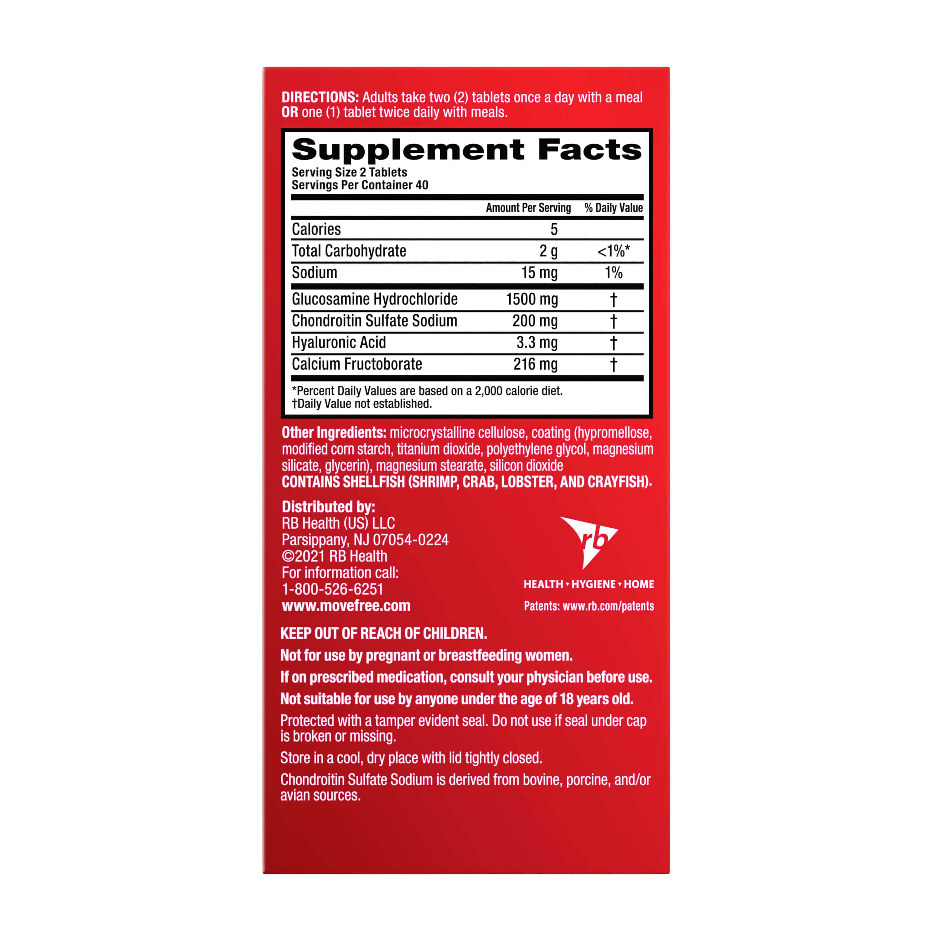 Move-Free Advanced Glucosamine Supplement information