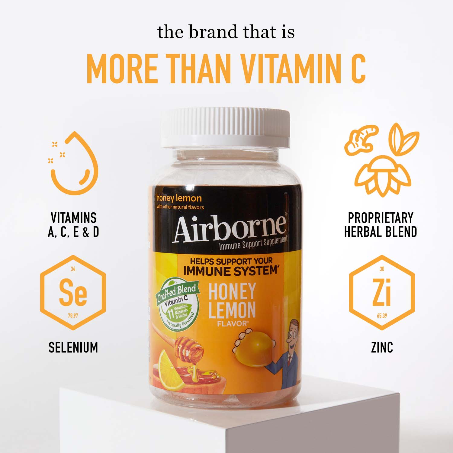 Key ingredients in Airborne Honey Lemon capsules 
