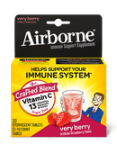 Airborne Vitamin C Very Berry Immune Support Supplement, 20 included