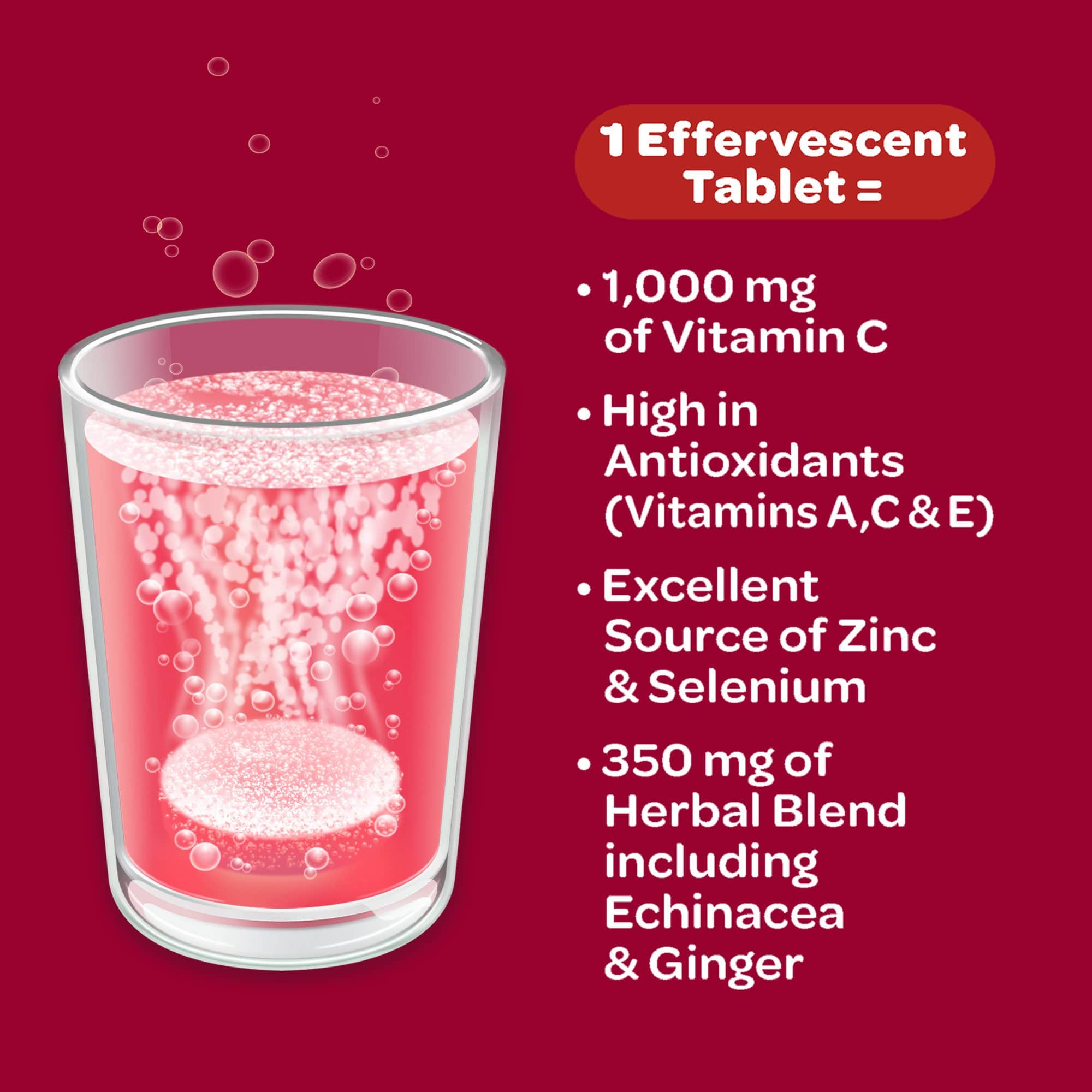 Benefits of Airborne Vitamin C Very Berry Immune Support Effervescent tablets