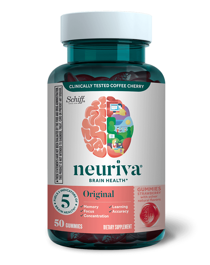 Neuriva Coffee Cherry Brain Health Gummies, 50 included 