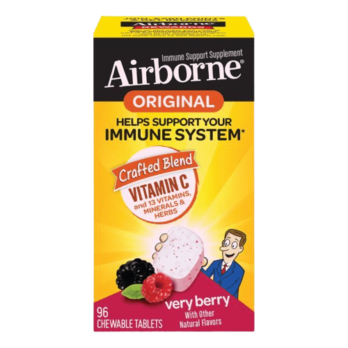 Airborne Berry Chewable Tablets, 96 included