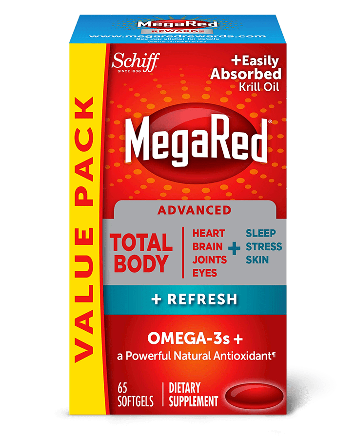 MegaRed Advanced Total Body Softgels, 65 included 