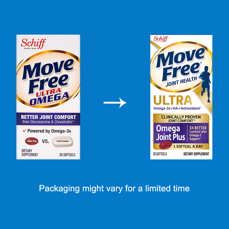 New look Move-Free Ultra Omega and Move-Free Joint Health 